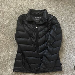 Calvin Klein Women's Quilted Black Puffer Coat